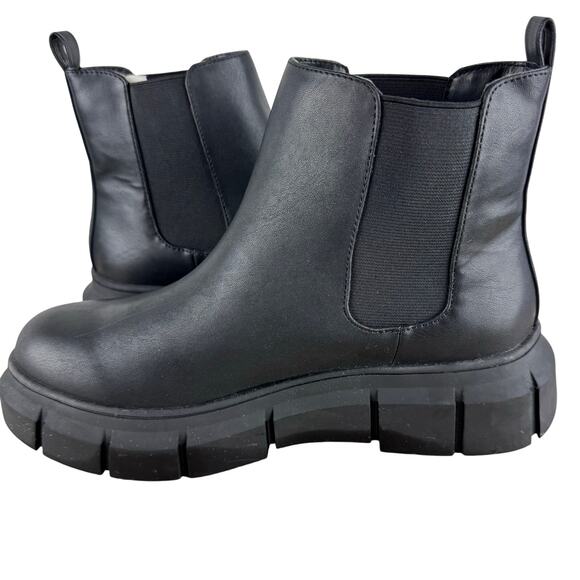 BP NIYA LUG SOLE‎ CHELSEA BOOT IN BLACK NWOB WOMEN'S SIZE 7.5M - Picture 5 of 12